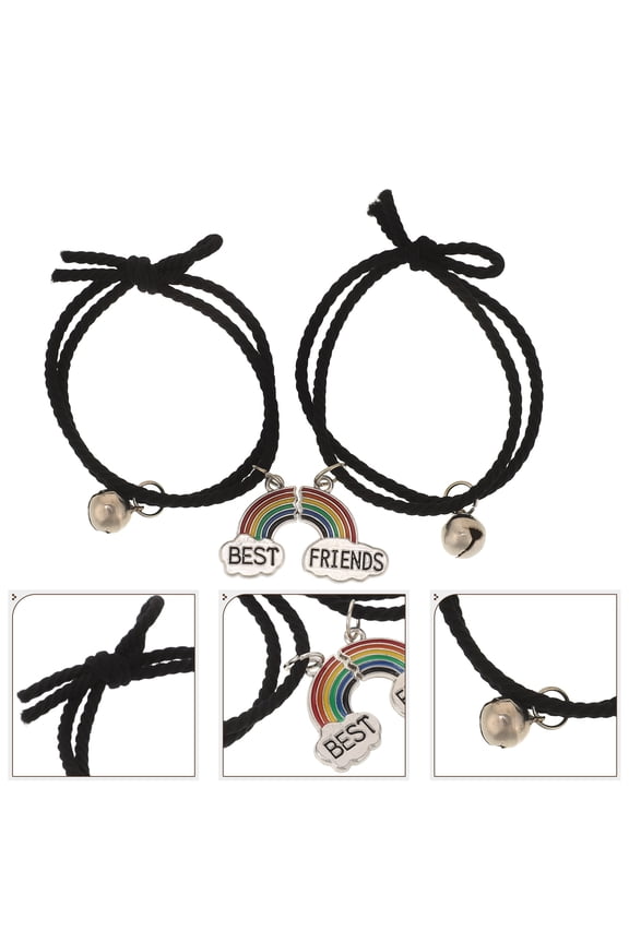 2-Pack Korean Style Bell Bracelets for Women, Simple Iron Jewelry for Everyday Wear and Casual Outfits