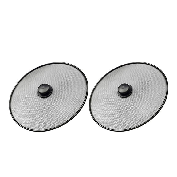 BESTYASH 2Pcs Oil Splatter Guard for Stove Top Stainless Steel Mesh Cover for Home Kitchen Use