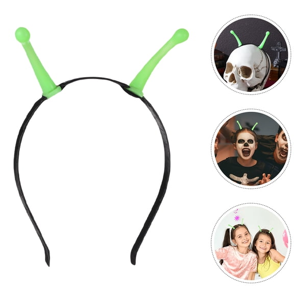 BESTYASH Glowing Alien Headband, Green Plastic, Versatile for Parties and Events, Luminous Effect