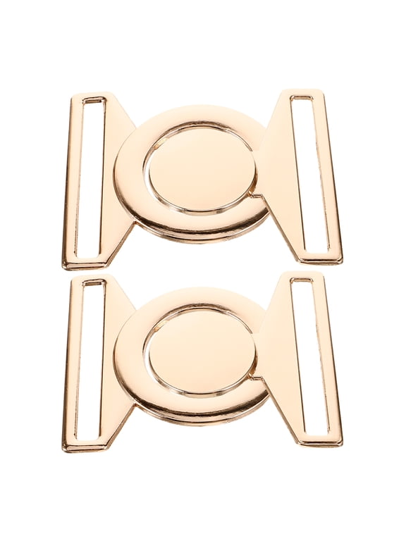 2-Pack Golden Metal Buckle Clasps for Poncho Cardigan Coat Wraps with Elegant Craft Detailing