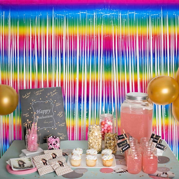 BESTYASH 2Pcs Gradient Dark Color for Background Curtain Backdrop