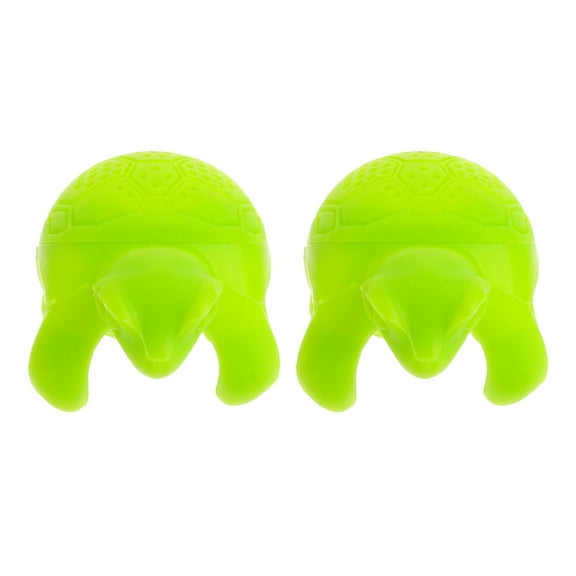 BESTYASH 2Pcs Green Silicone Animal Tea Infuser with Easy Clean Cover for Loose Leaf Tea
