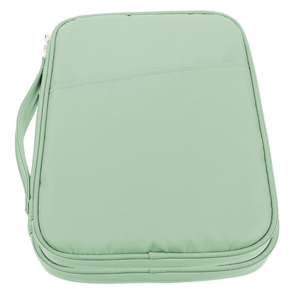 BESTYASH 2Pcs Green Tablet Carrying Case with Multilayer Organizer for Laptop and Electronics