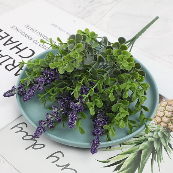 BESTYASH 2Pcs Greenery For Bouquet Fake Floral Decor Realistic Visual Effects Plastic Ornaments