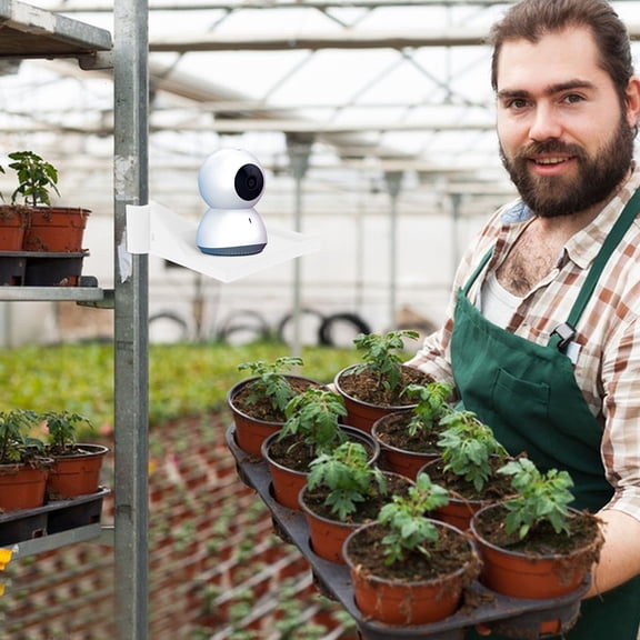 BESTYASH 2Pcs White Corner Shelf for Grow Tent Multifunctional Planting Equipment Holder with Sturdy Support