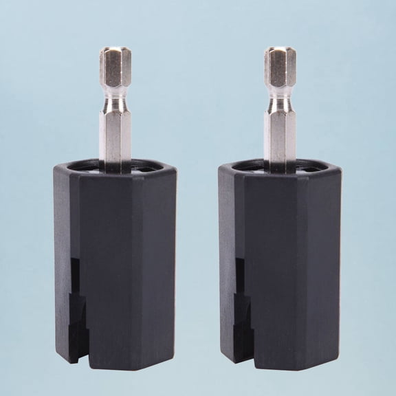 BESTYASH 2Pcs Guitar String Winder Head Tool Prevents Strap Slipping for Guitar Banjo Mandolin Black