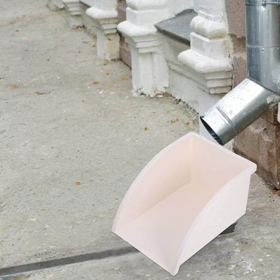 BESTYASH 2Pcs Gutter Splash Block Reduce Cleaning Frequency PVC Square for Homeowners