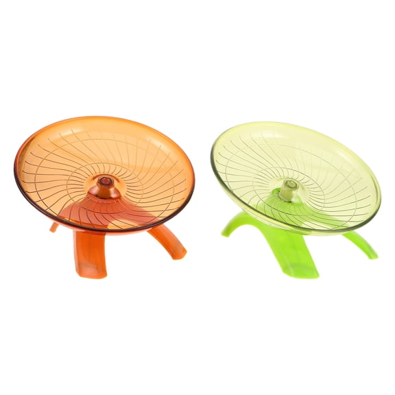 BESTYASH 2Pcs Silent Hamster Wheel Assorted Colors Quiet Exercise Running Wheel for Small Pets