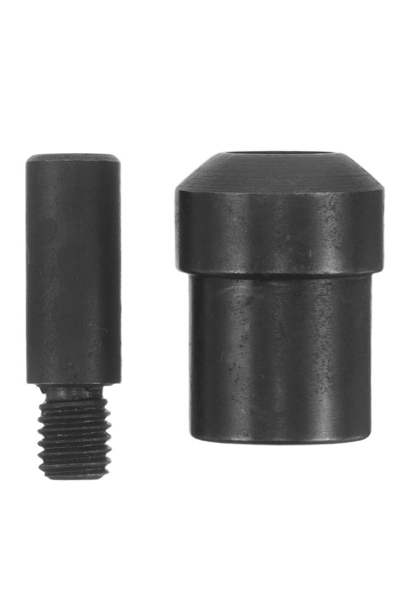 2-Piece Heavy Duty Hand Press Rivet Punch Die Set, Black Fastener Tool for Precise and Easy Rivet Installation