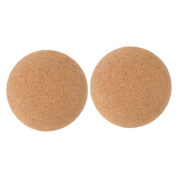BESTYASH 2Pcs Handball Palm Massage Cork Massage Ball Brown Round Manual Massage Tool for Women