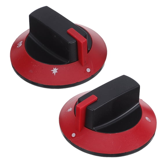 BESTYASH Heat Resistant Red Plastic Knobs for Gas Stove Precise Adjustment 2Pcs