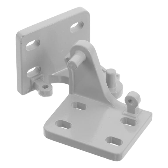 BESTYASH 2-Pack Heavy Duty Metal Lower Refrigerator Door Hinges in Grey for Freezer Door Repair and Replacement Parts