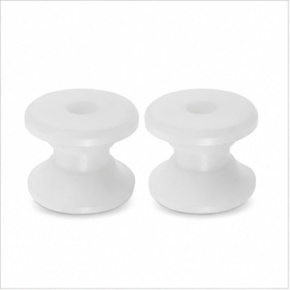 BESTYASH Nylon Marine Anchor Bow Roller, White, Durable and Easy Install for Boat, 2Pcs
