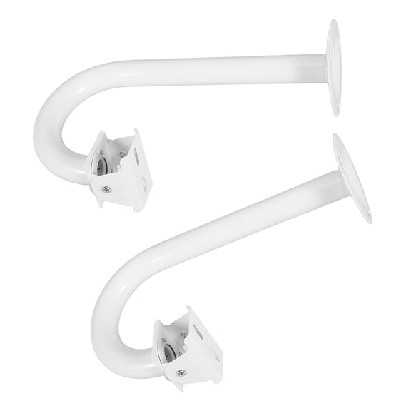 BESTYASH Extendable Cctv Camera Mount Bracket, White Steel, Quick Install for Home Security