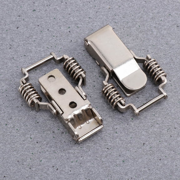 BESTYASH 2Pcs Heavy Duty Toggle Latch Clamp in Plated Silver with High Strength Catch