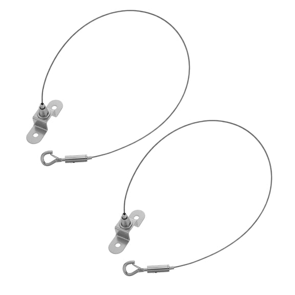 BESTYASH 2Pcs Heavy Duty Stainless Steel Picture Hanging Wire with Hooks for Ceiling and Poster Display