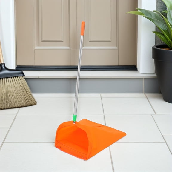 BESTYASH 2Pcs Heavy Duty Upright Dustpan Set with Windproof Design for Yard Debris and Leaf Collection