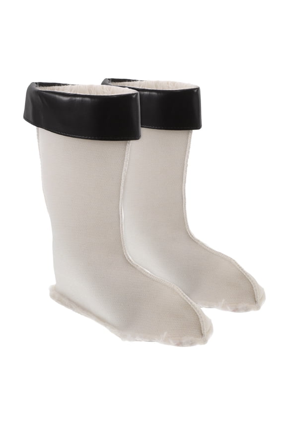 2Pcs Hiking and Rain Boot Liners Soft Plush Socks for Long Wear and Foot Protection