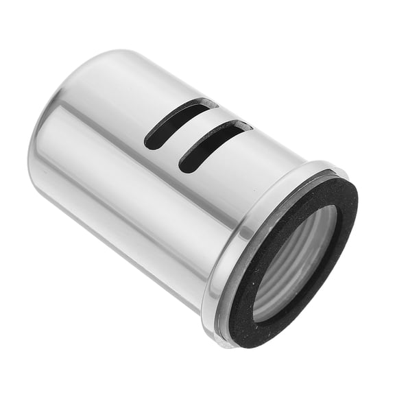 BESTYASH 2Pcs Home Use Dishwasher Air Gap Cover Plated Silver Plastic with Overflow Protection and Universal Fit