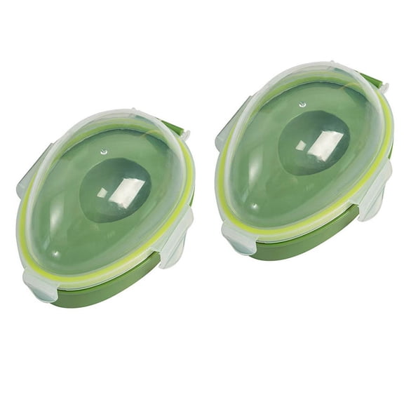 BESTYASH 2Pcs Household Avocado Keeper Wear-Resistant Sealed Container with Clear Design