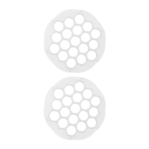 BESTYASH 2Pcs Household Dumpling Maker Mold White PP Pelmeni Kitchen Gadget for Prep