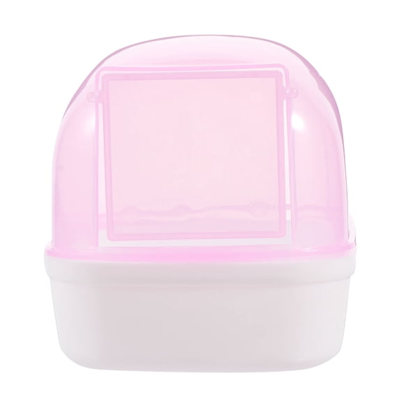 BESTYASH 2Pcs Household Hamster Bathtubs Pink Plastic Tub with Lovely Shape and Durable Material