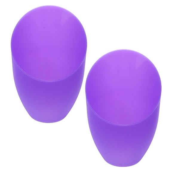 BESTYASH 2Pcs Inclined Head Lampshade Purple for Light Diffusion Bedroom Use