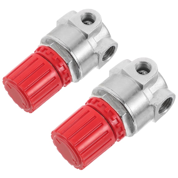 BESTYASH 2Pcs Industrial Air Compressor Regulators in Red with Real Time Pressure Monitoring