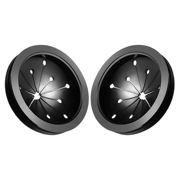 BESTYASH 2Pcs Kitchen Sink Splash Guard for Garbage Disposal Black Collar Prevents Splashing