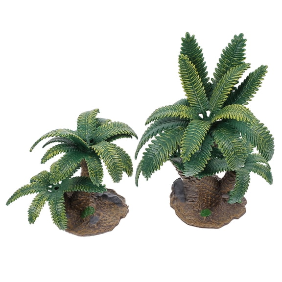 BESTYASH 2 Pieces Miniature Plastic Landscape Trees for Garden Scene Creation and Model Accessories