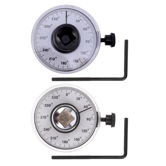 BESTYASH 2Pcs Lightweight Digital Torque Angle Gauge Wrench with Dual Function Indicator for Mechanics