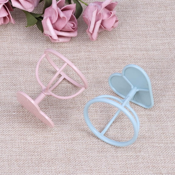 BESTYASH 2-Pack Makeup Sponge Storage Organizer Plastic Powder Puff Holder Stand Rack for Dresser or Vanity