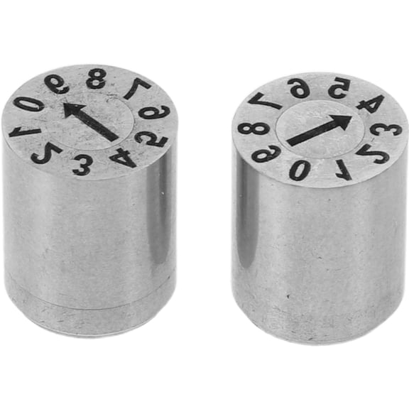 BESTYASH 2-Pack Manual Date Stamp with Linked Number Design for Fast and Accurate Sequential Numbering