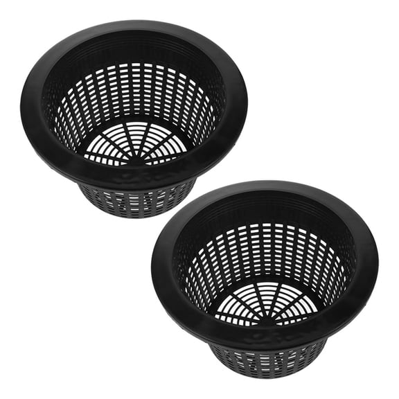 BESTYASH 2Pcs Black Hydroponic Cups with Slotted Mesh Preventing Waterlogging for Garden