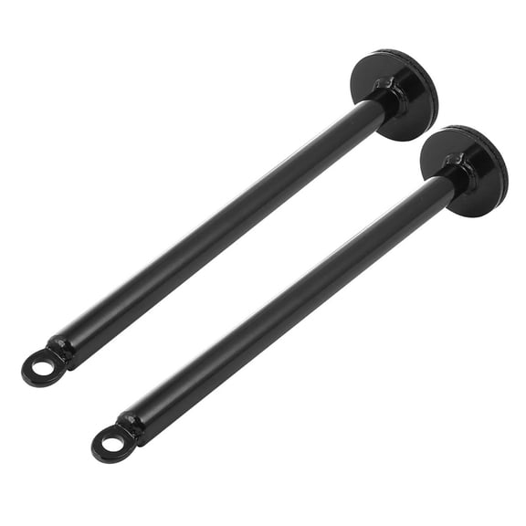 BESTYASH 2Pcs Metal Barbell Slice Weight Rod Black Rack for Fitness Equipment and Home Workout Use