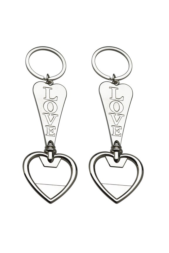 2pcs Novelty Bottle Opener Zinc Alloy Arrow Shape Keychain for Home Use and Travel Use