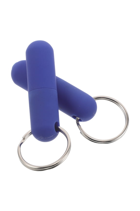 2Pcs Metal Cigar Hole Puncher Keychain Small Portable Tool for Better Draw