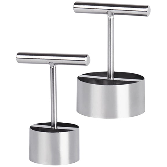 BESTYASH 2Pcs Metal Fruit Core Remover Tool Plated Silver Color Ergonomic Design for Pears and More