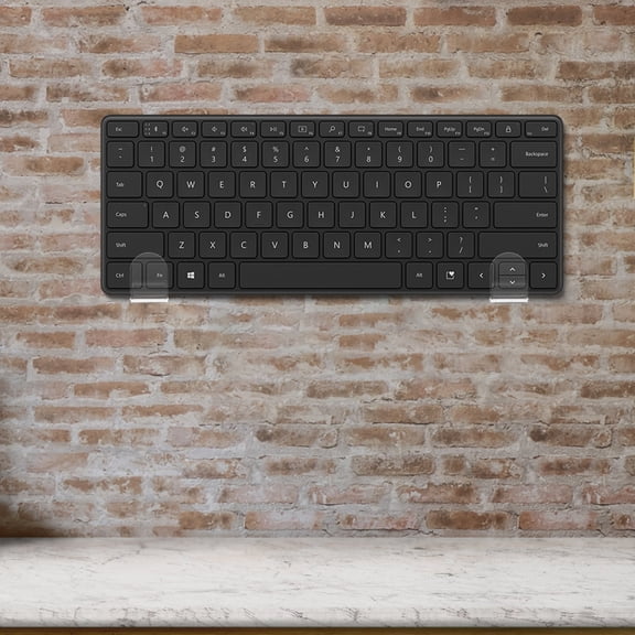 BESTYASH 2Pcs Metal Gaming Keyboard Wall Mount Stand Universal Holder for Mechanical Keyboard Storage