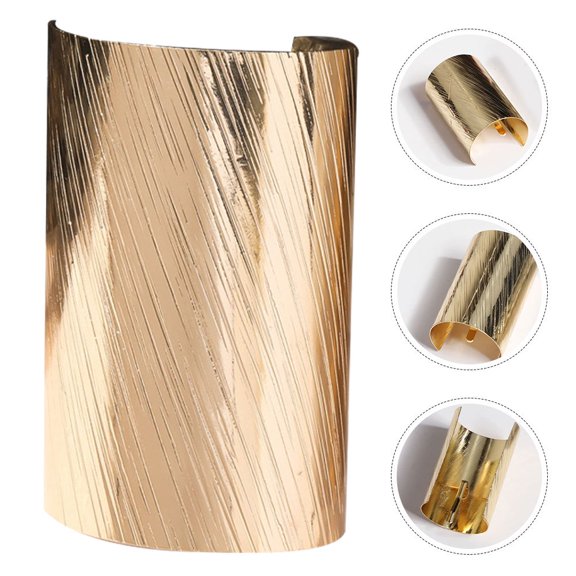 BESTYASH 2Pcs Metal Hair Tail Clips Golden Vintage Ponytail Accessories for Home Use Stylish Hold