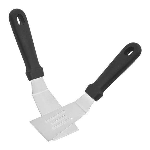 BESTYASH 2-Pack Metal Steak Spatulas with Construction, Ideal for Cooking, Flipping, and Grilling Steaks