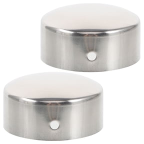 BESTYASH 2-Pack Plated Stainless Steel Handrail End Caps for Home Staircase and Railing Finishing