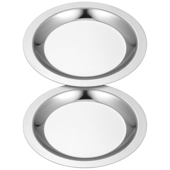 BESTYASH 2Pcs Metal Wine Bottle Pads Heat Insulation Coasters Non Slip Silver for Dining Table