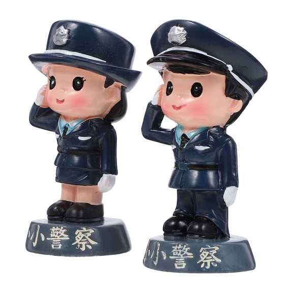 BESTYASH Set of 2 Mini Resin Figures Dark Birthday Party Decorations for Themed Events and Celebrations