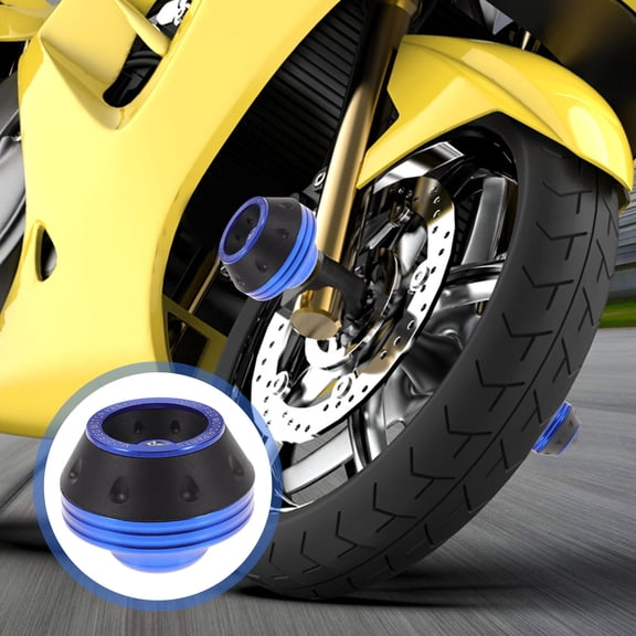 BESTYASH 2 Pieces Motorcycle Front Fork Cup Alloy Wheel Protector Accessories for Motorbike and Easy to Install
