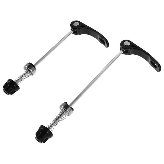 BESTYASH 2Pcs Mountain Bike Wheel Hub Skikers Set Quick Release Axles Front and Rear Easy Installation Black