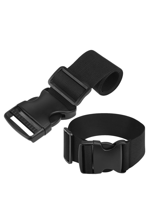 2-Pack Adjustable Multi-Functional Travel Luggage Straps for Suitcases and Backpacks Secure Fixing