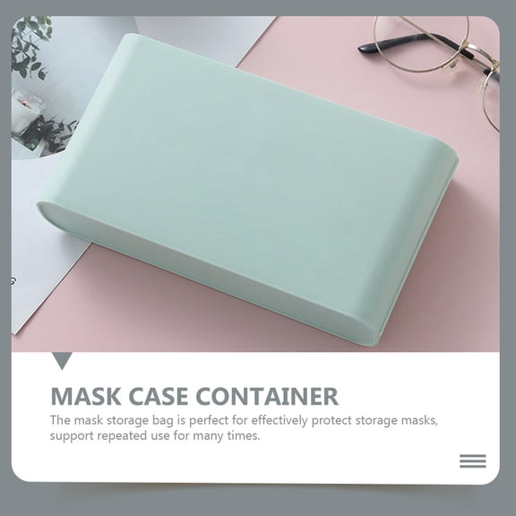 BESTYASH 2Pcs Multipurpose Mask Storage Keeper Plastic Container for Indoor Outdoor Use