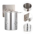 thumbnail image 1 of BESTYASH 2-Pack Stainless Steel Nail-Free Chopstick Holder Mounted Kitchen Storage Rack, 1 of 6