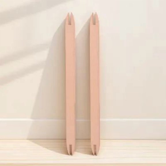 BESTYASH 2Pcs Natural Wooden Knitting Shuttle Practical Chocolate Color for Weaving and Sewing